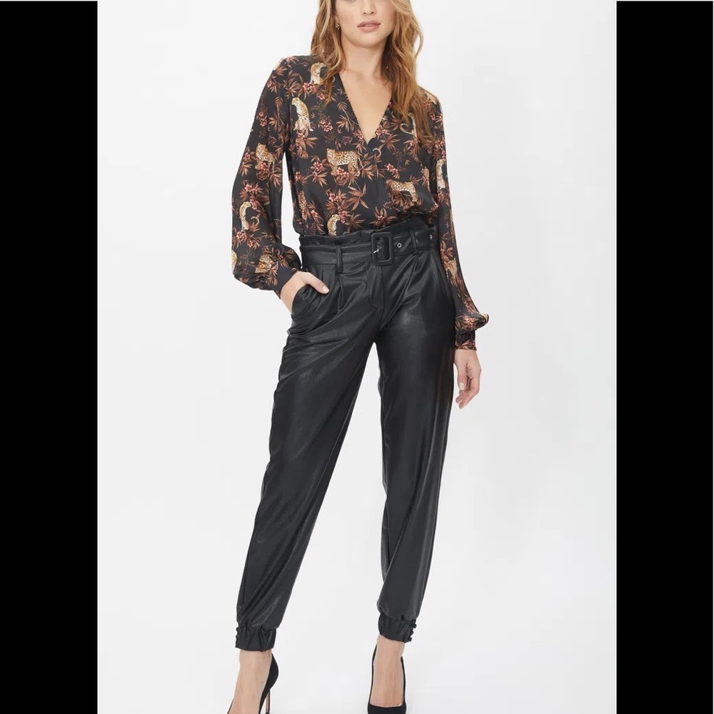 NWT Generation Love Danika Vegan Leather Pants Faux Leather  NEW NWT REG $198